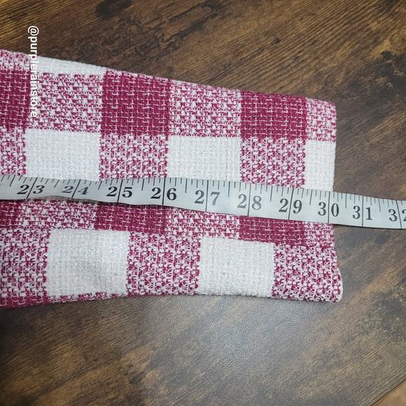 Liz Claiborne Blazer 14 P Tweed Buffalo Plaid Wool Blend Button Accents NWOT - Picture 9 of 11